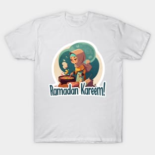 Ramadan Cuisine Cartoon T-Shirt